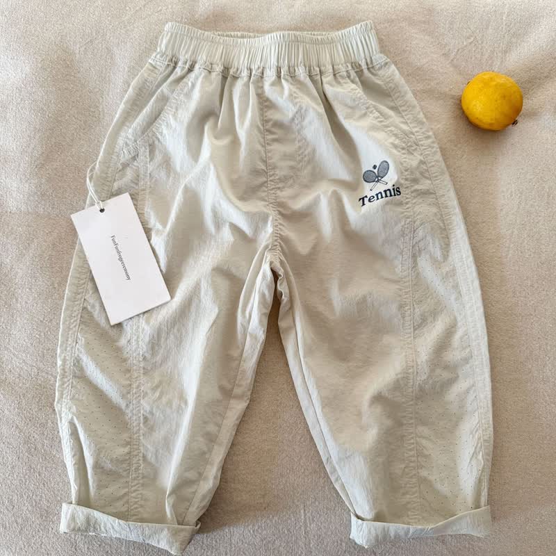 TENNIS幼児用 軽量ポケット付き速乾パンツ - ベージュ - 8-9T - image 2