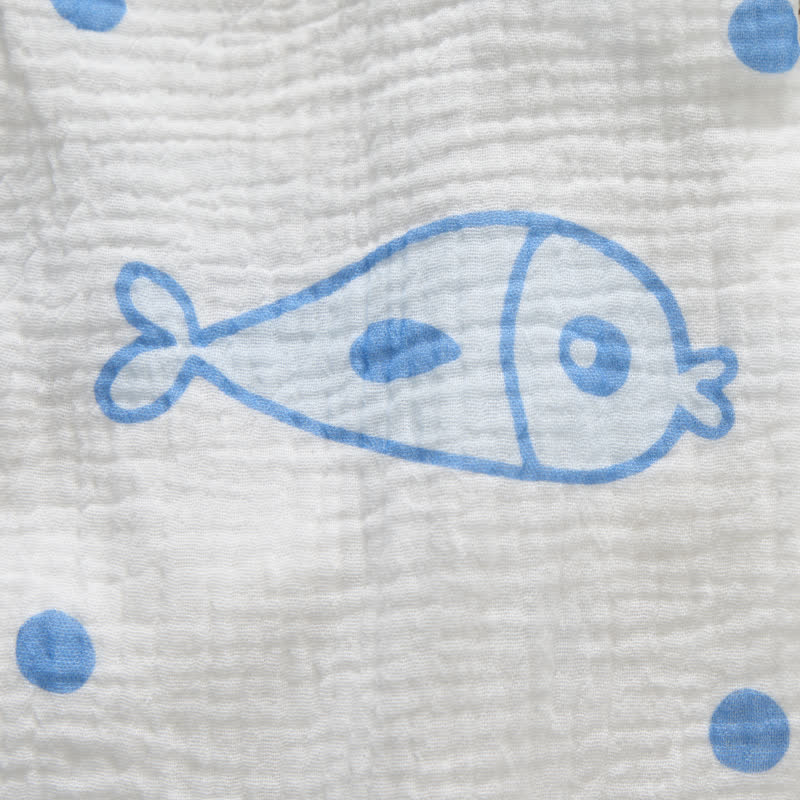 ベビー用白魚柄ロンパース（帽子付き） - image 7