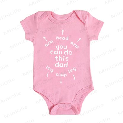 YOU CAN DO THIS DAD！ベビー用グラフィックボディスーツ - ピンク - 18～24ヶ月 - image 1