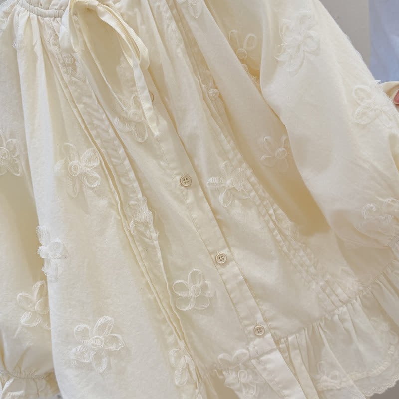 幼児・キッズ 女の子用 花柄ベージュDress - image 4