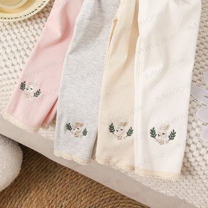 幼児用ソフトリブレース裾うさぎレギンス - image 3