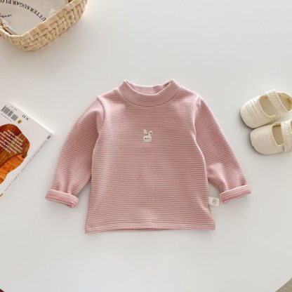 ベビー・幼児用刺繍入りトップス - ピンクストライプ - 4～5歳 - image 8