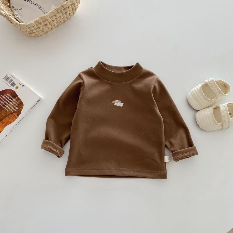 ベビー・幼児用刺繍入りトップス - コーヒー - 4～5歳 - image 11