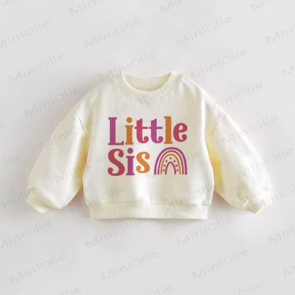 LITTLE SISベビー幼児用クリームスウェットシャツ - クリーム - 3～5歳 - image 1