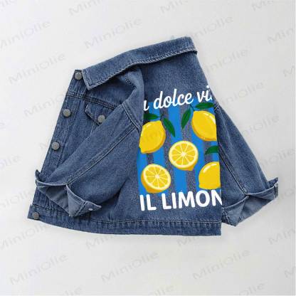 LA DOLCE VITA IL LIMONE幼児用デニムジャケット - 青 - 10-11歳 - image 1