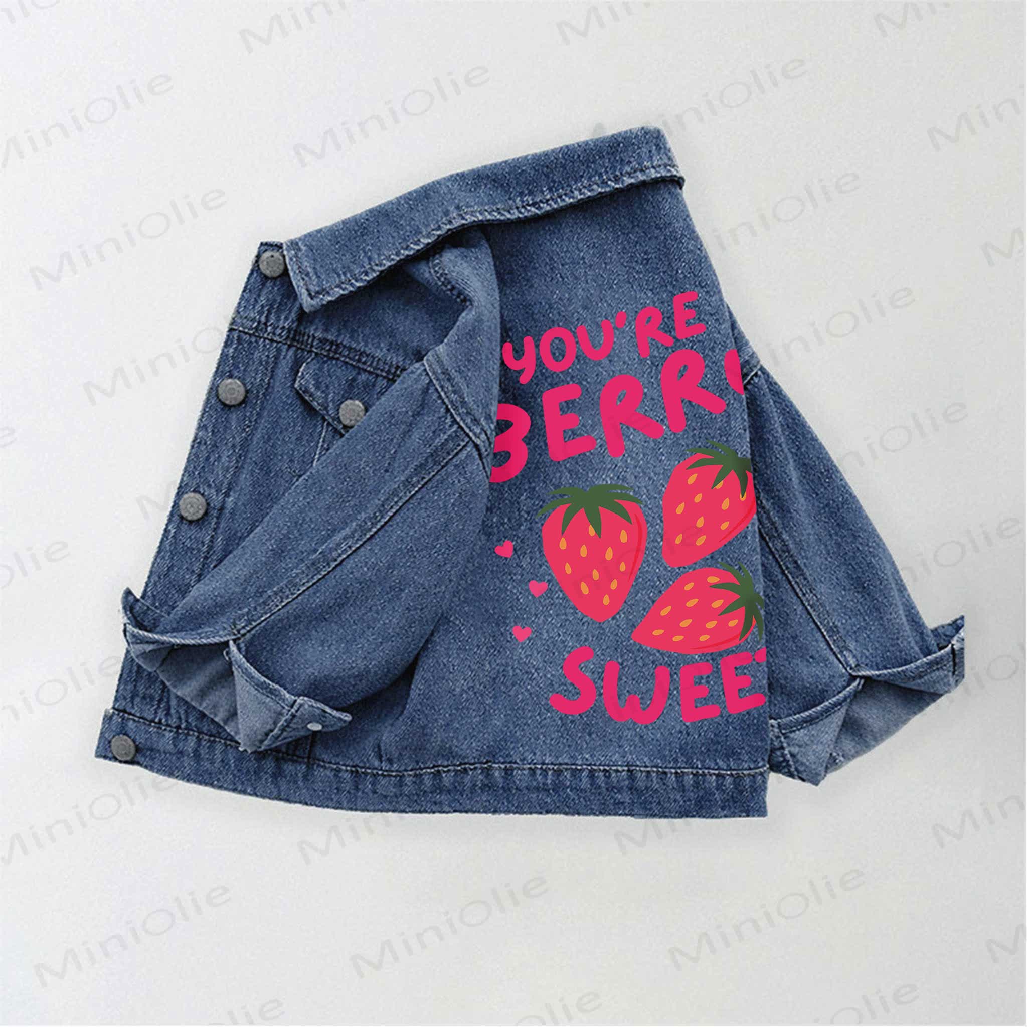 YOU'RE BERRY SWEET幼児用デニムジャケット - 青 - 10-11歳 - image 1