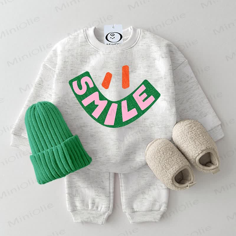 SMILEベビー用ツーピース ライトグレーセット - ライトグレー - 2～3歳 - image 1