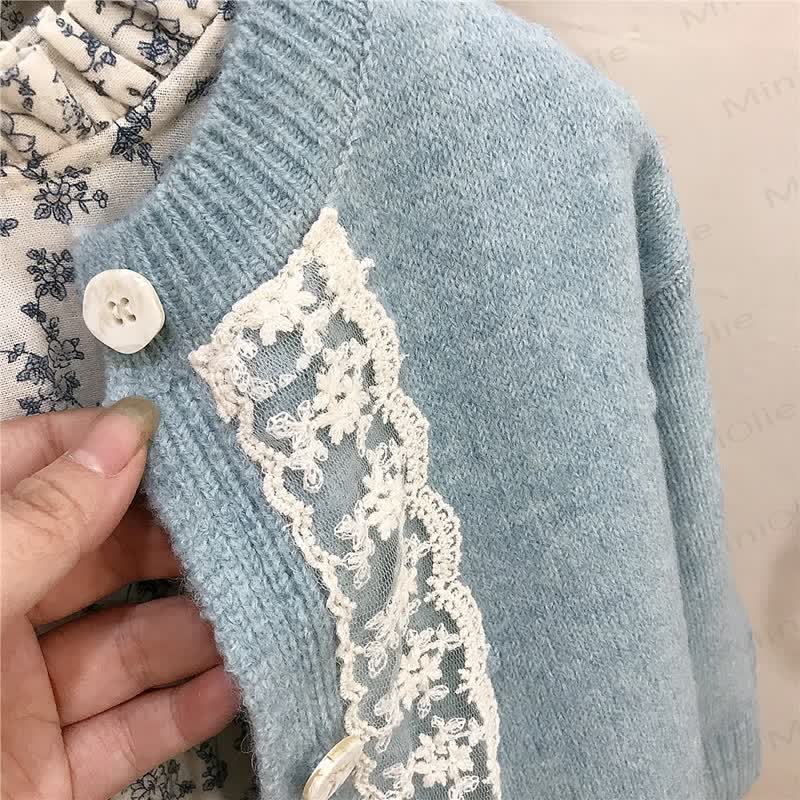 幼児用女の子向けヴィンテージ花柄プリントDressとアウター - image 5