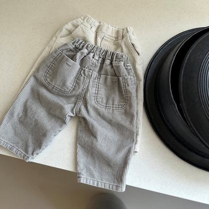 ベビー・幼児男の子用無地コーデュロイパンツ - グレー - 3～4歳 - image 4