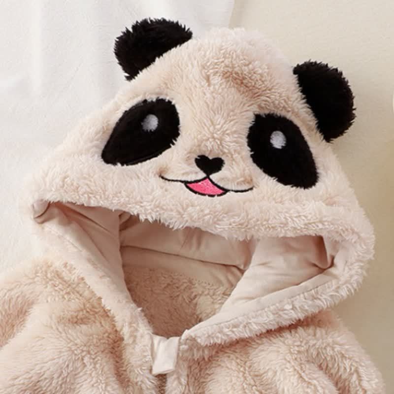 ベビー・幼児用ぬいぐるみ耳付きフード付きジャケット＆パンツ 2点セット パジャマ - image 5