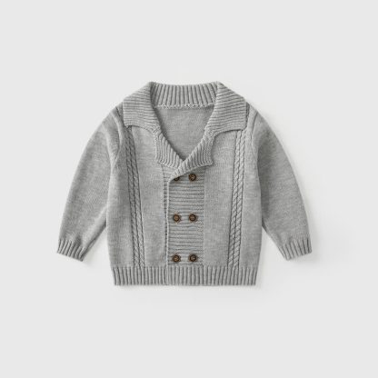 ベビー・幼児男の子用シャツ＆パンツセットまたはジェントルマンカーディガン - グレー - 3～4歳 - image 4