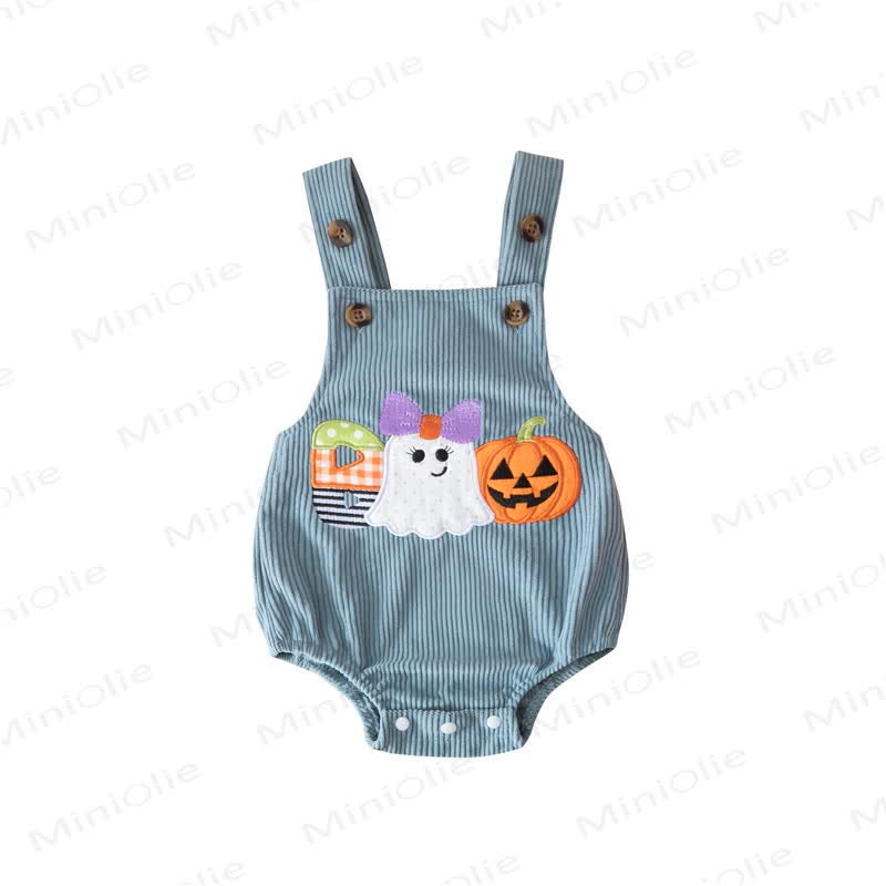 BOOベイビー ハロウィン コーデュロイ サスペンダー ボディスーツ - 青 - 12～18ヶ月 - image 9