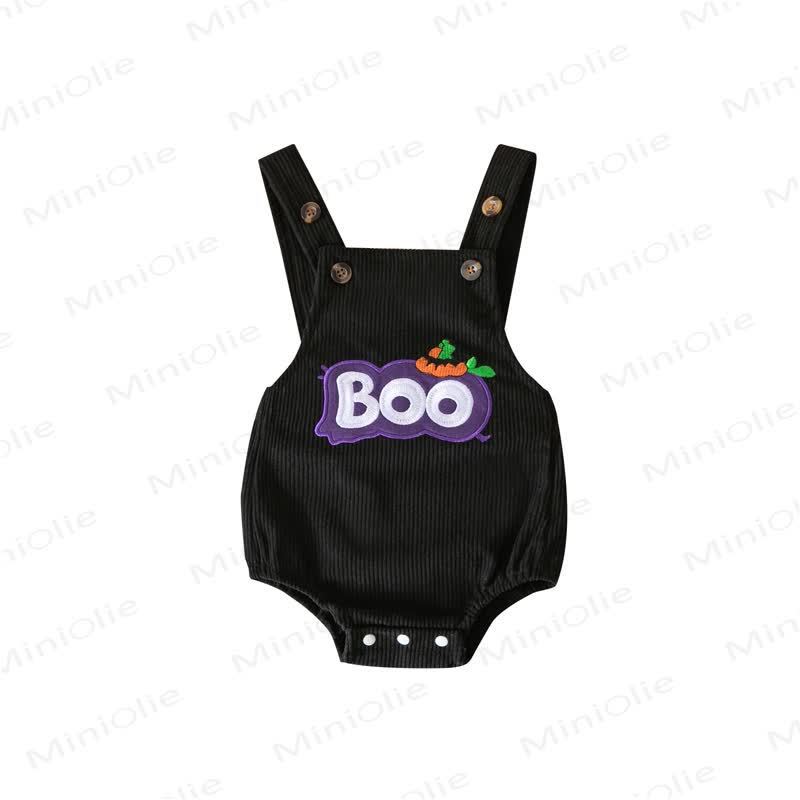BOOベイビー ハロウィン コーデュロイ サスペンダー ボディスーツ - 黒 - 12～18ヶ月 - image 19