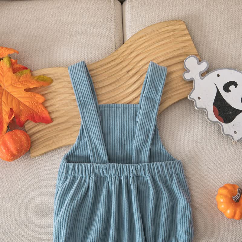 BOOベイビー ハロウィン コーデュロイ サスペンダー ボディスーツ - image 8
