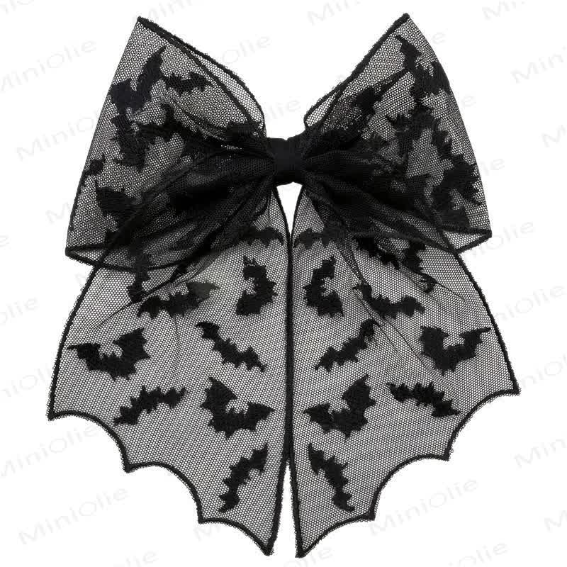 ベビー用ハロウィンメッシュヘアクリップ1PC - ブラックバット - image 7
