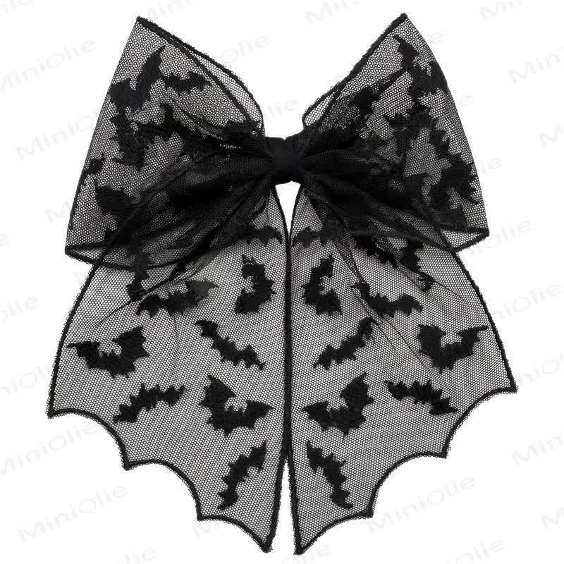 ベビー用ハロウィンメッシュヘアクリップ1PC - ブラックバット - image 7