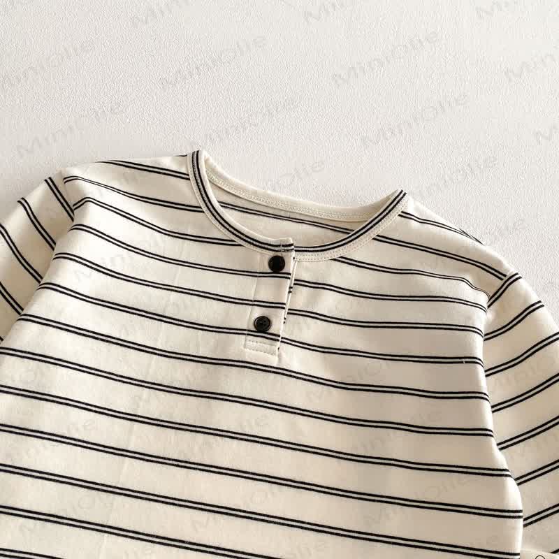 ベビー・幼児用ストライプヘンリーTシャツ - image 5