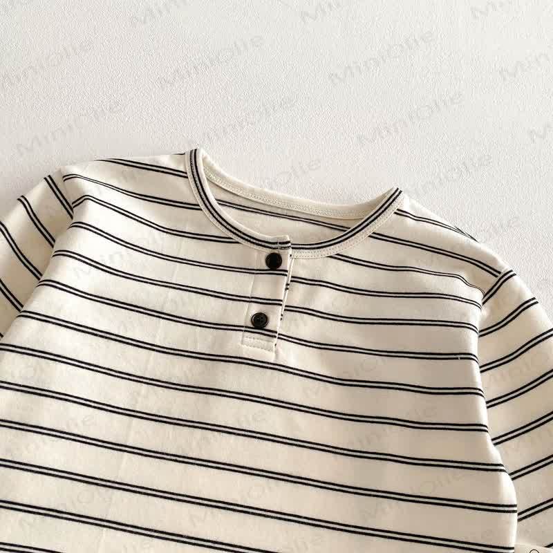 ベビー・幼児用ストライプヘンリーTシャツ - image 5