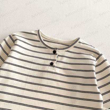 ベビー・幼児用ストライプヘンリーTシャツ - image 5