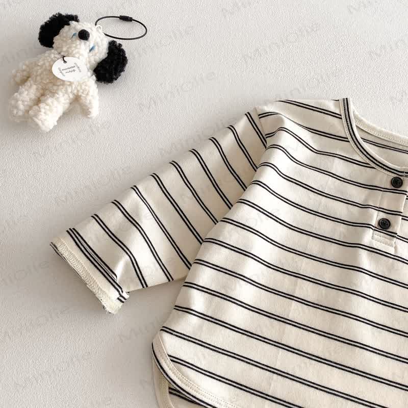 ベビー・幼児用ストライプヘンリーTシャツ - image 7
