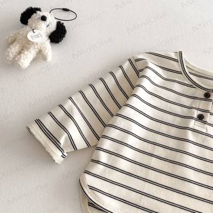 ベビー・幼児用ストライプヘンリーTシャツ - image 7