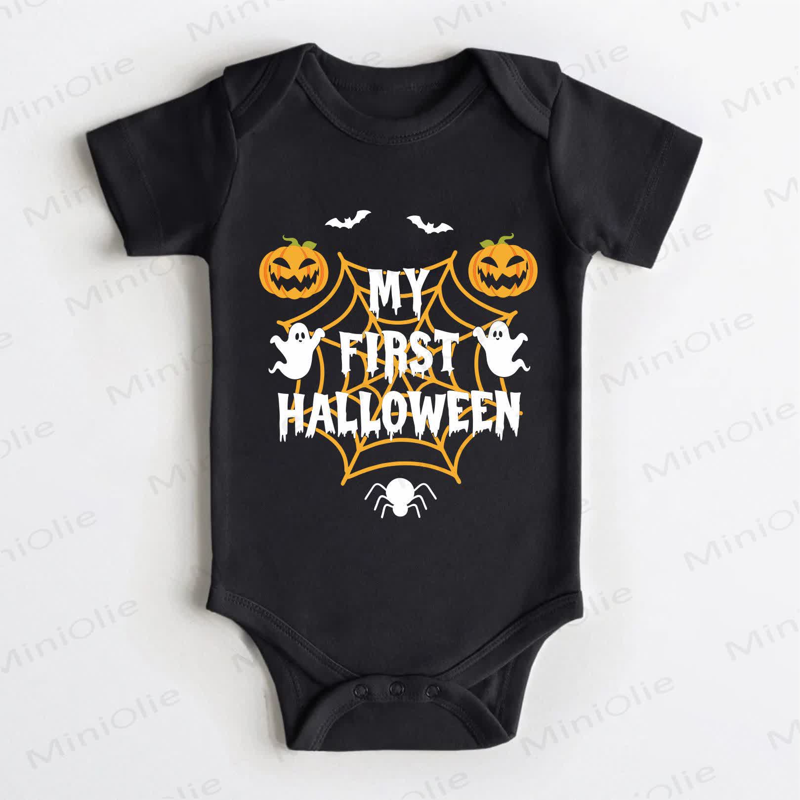 MY FIRST HALLOWEEN　ベビー用ブラックボディスーツ - 黒 - 18～24ヶ月 - image 1