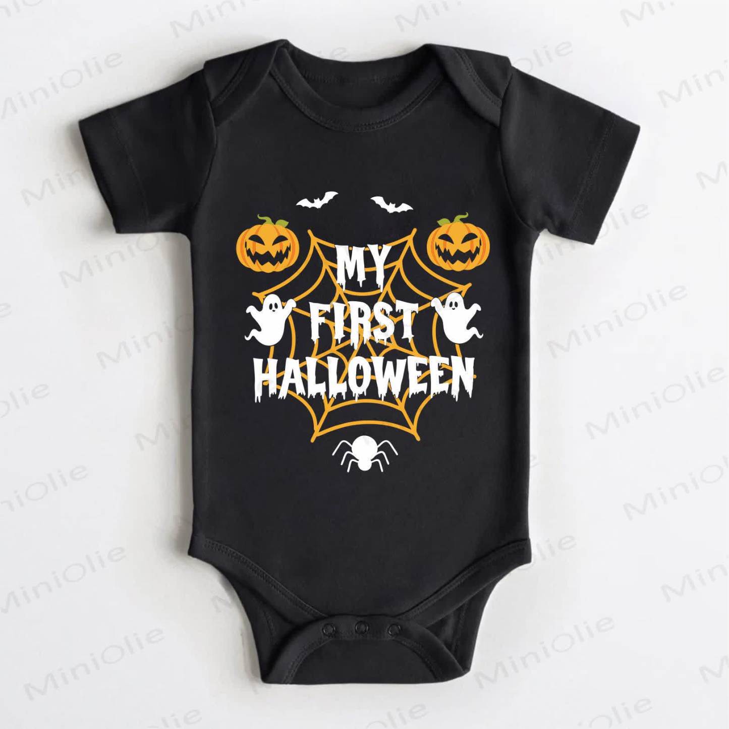 MY FIRST HALLOWEEN　ベビー用ブラックボディスーツ - 黒 - 18～24ヶ月 - image 1