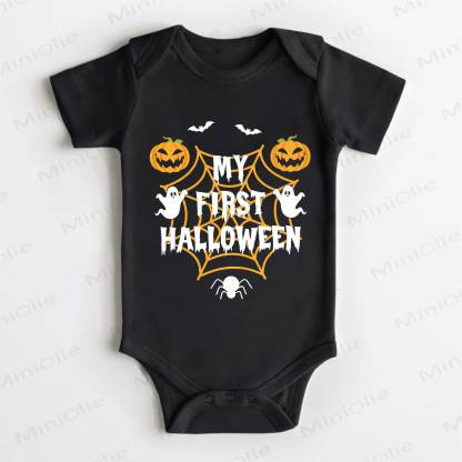 MY FIRST HALLOWEEN　ベビー用ブラックボディスーツ - 黒 - 18～24ヶ月 - image 1