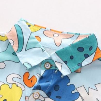 HAPPY幼児用恐竜柄シャツ＆パンツ 2点セット - image 5