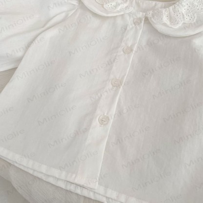 ベビー用水玉模様のジャンパーDressとレースブラウス - image 12