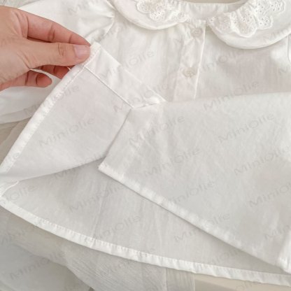 ベビー用水玉模様のジャンパーDressとレースブラウス - image 13