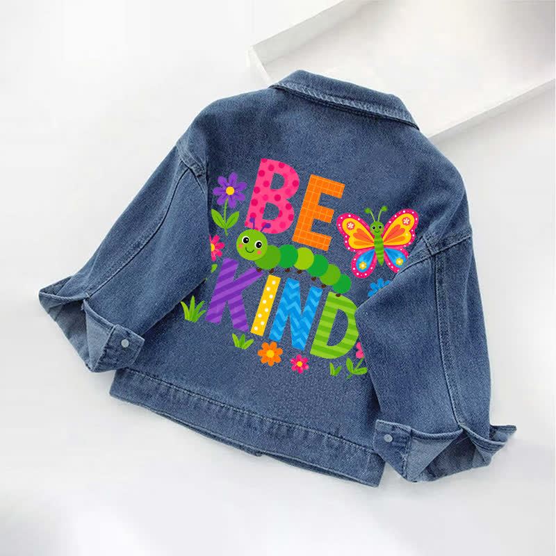 BE KIND幼児用昆虫柄デニムジャケット - image 2