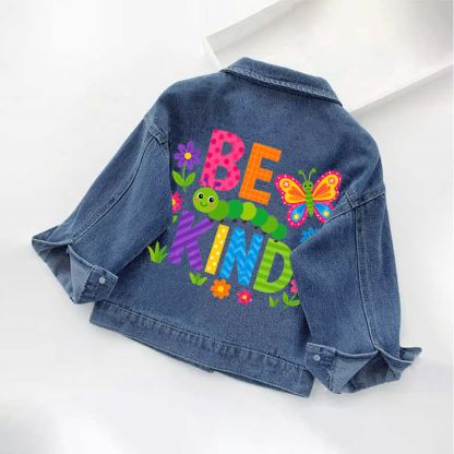 BE KIND幼児用昆虫柄デニムジャケット - image 2