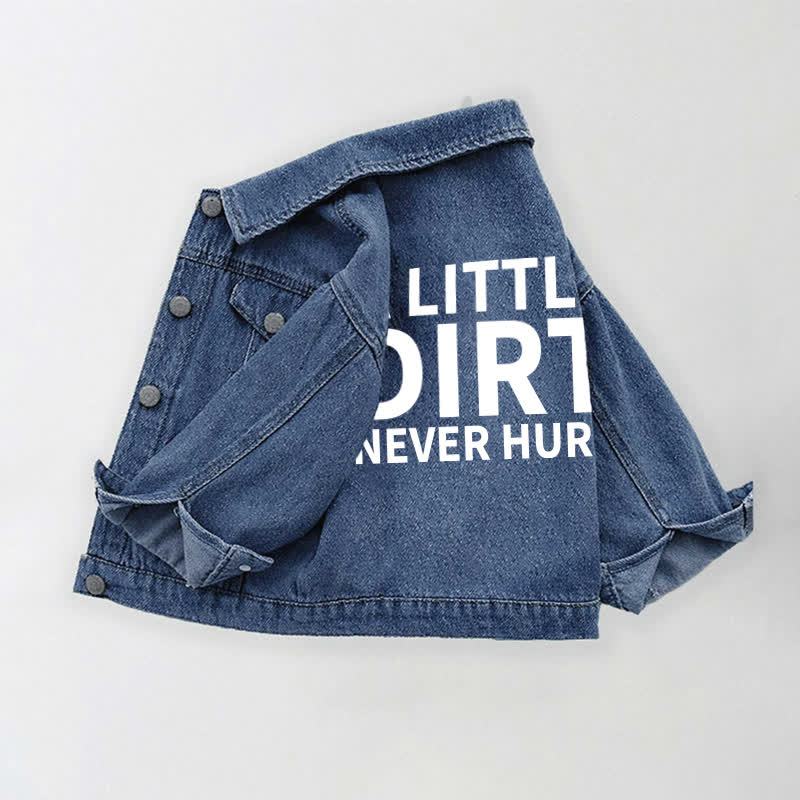 A LITTLE DIRT NEVER HURT　幼児用デニムジャケット - image 2