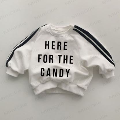 HERE FOR THE CANDYベビーホワイトスウェットシャツ - 白 - 2～3歳 - image 1