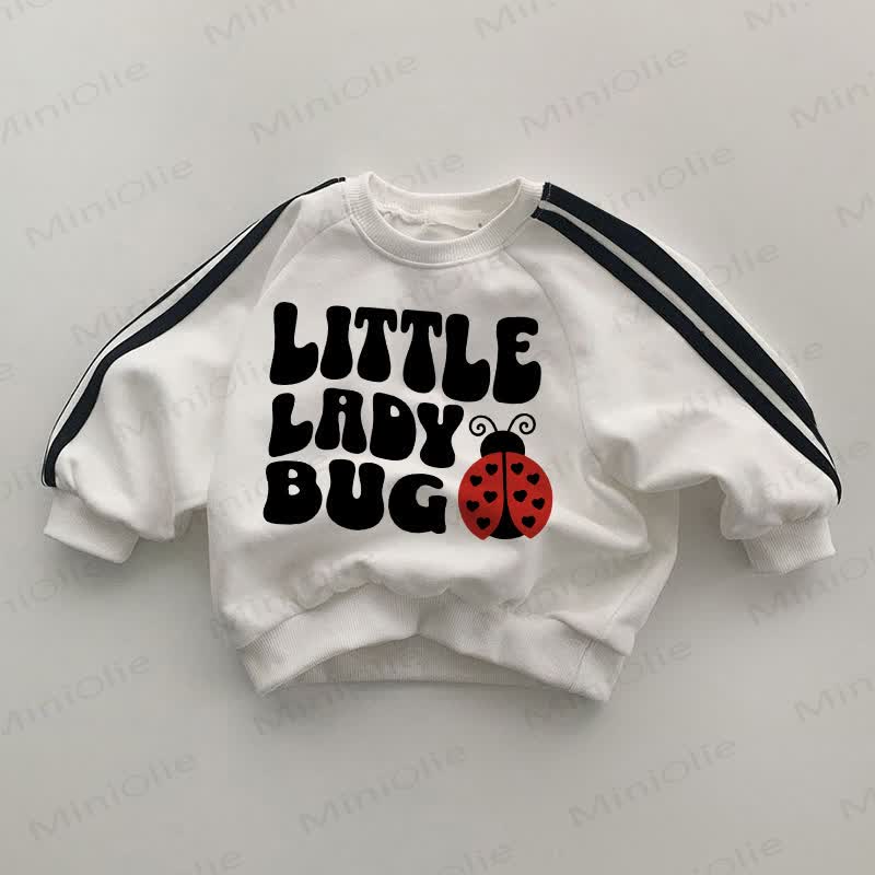 LITTLE LADY BUGベビーホワイトスウェットシャツ - 白 - 2～3歳 - image 1