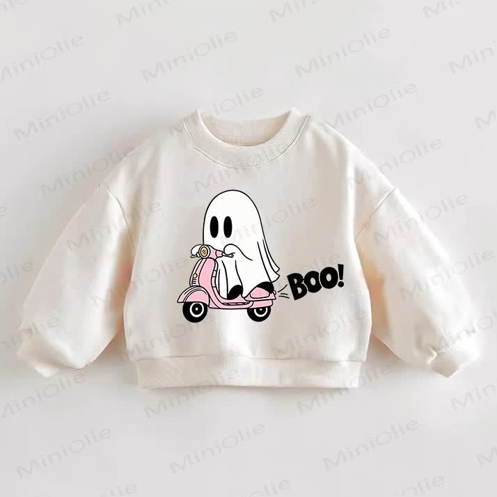 BOO!ベビー幼児用クリームスウェットシャツ - クリーム - 3～5歳 - image 1