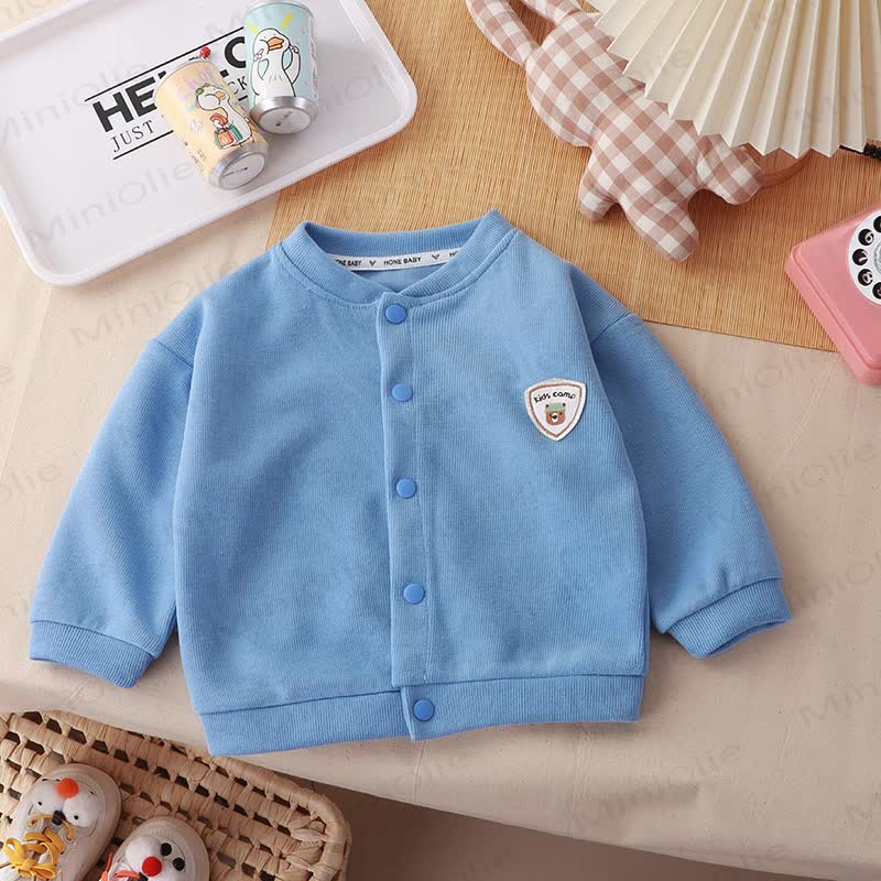 幼児用スナップボタン付きカーディガンアウター - 青 - 6～7歳 - image 7