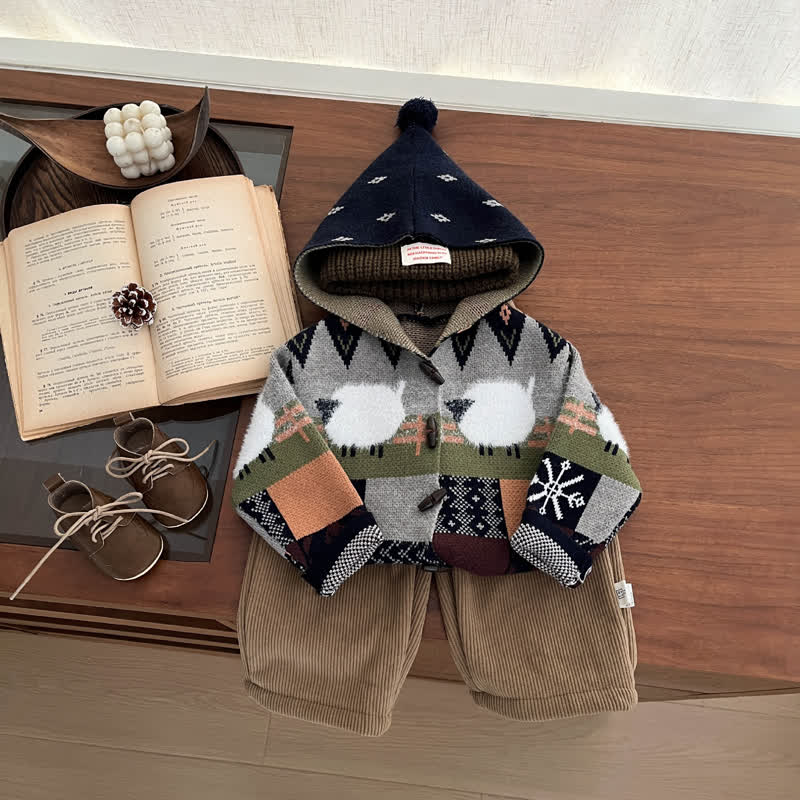 ベビー・幼児用柄入りパーカーまたはコーデュロイパンツ - image 1