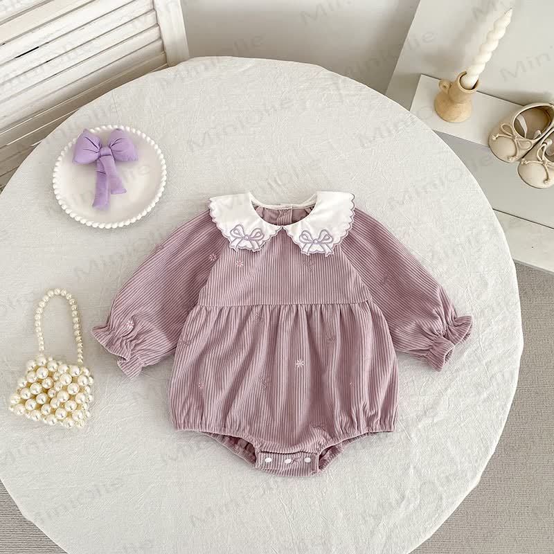 ベビーガール用コーデュロイ ピーターパンカラーDressとボディスーツ - image 6