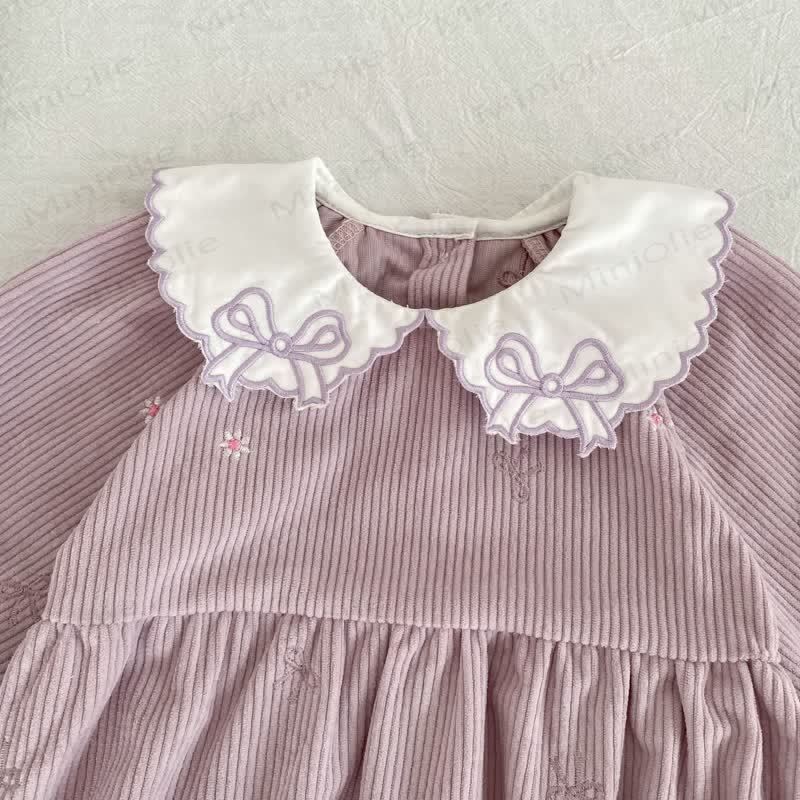 ベビーガール用コーデュロイ ピーターパンカラーDressとボディスーツ - image 7