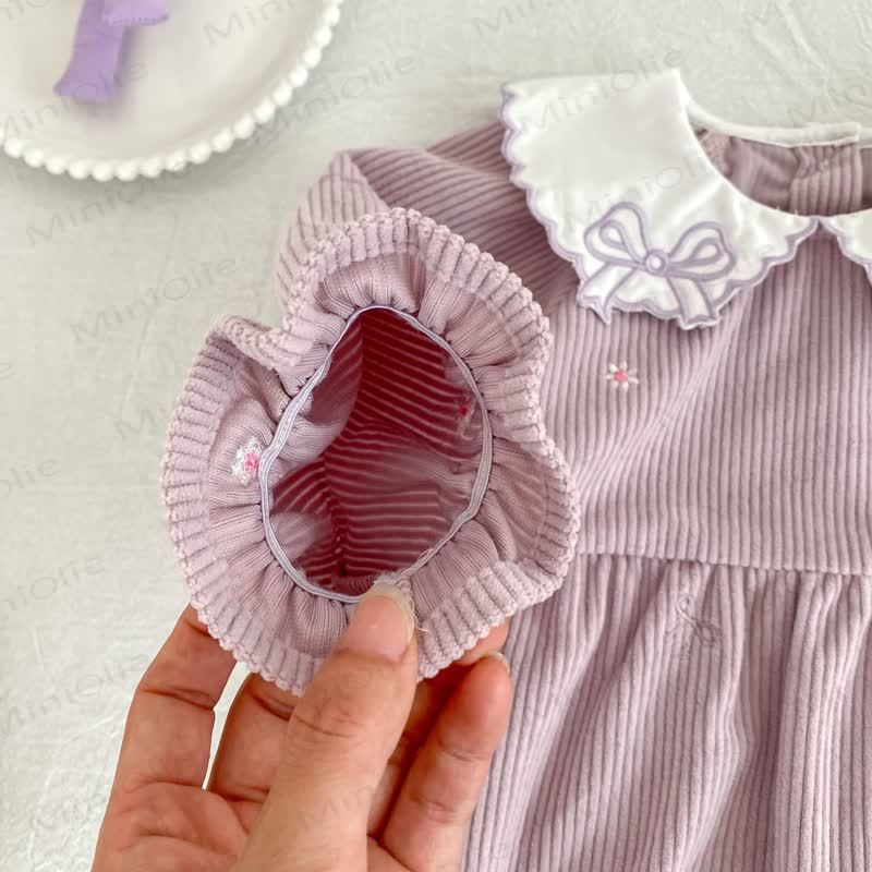 ベビーガール用コーデュロイ ピーターパンカラーDressとボディスーツ - image 11