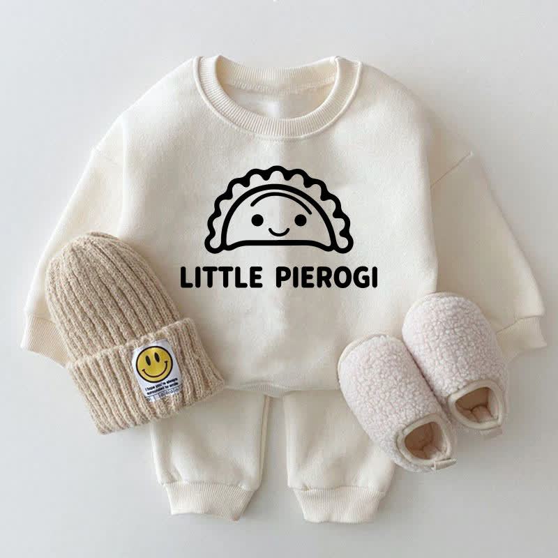 LITTLE PIEROGIベビー用ホワイトスウェットシャツ 2点セット - 白 - 2～3歳 - image 1
