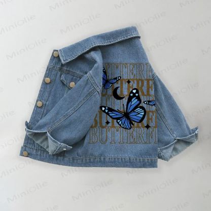 BUTTERFLY幼児用デニムジャケット - 青 - 10-11歳 - image 1