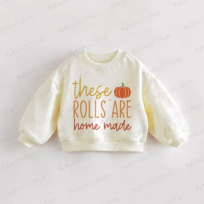 THESE ROLLS' ARE HOMEMADE幼児用スウェットシャツ - クリーム - 3～5歳 - image 1