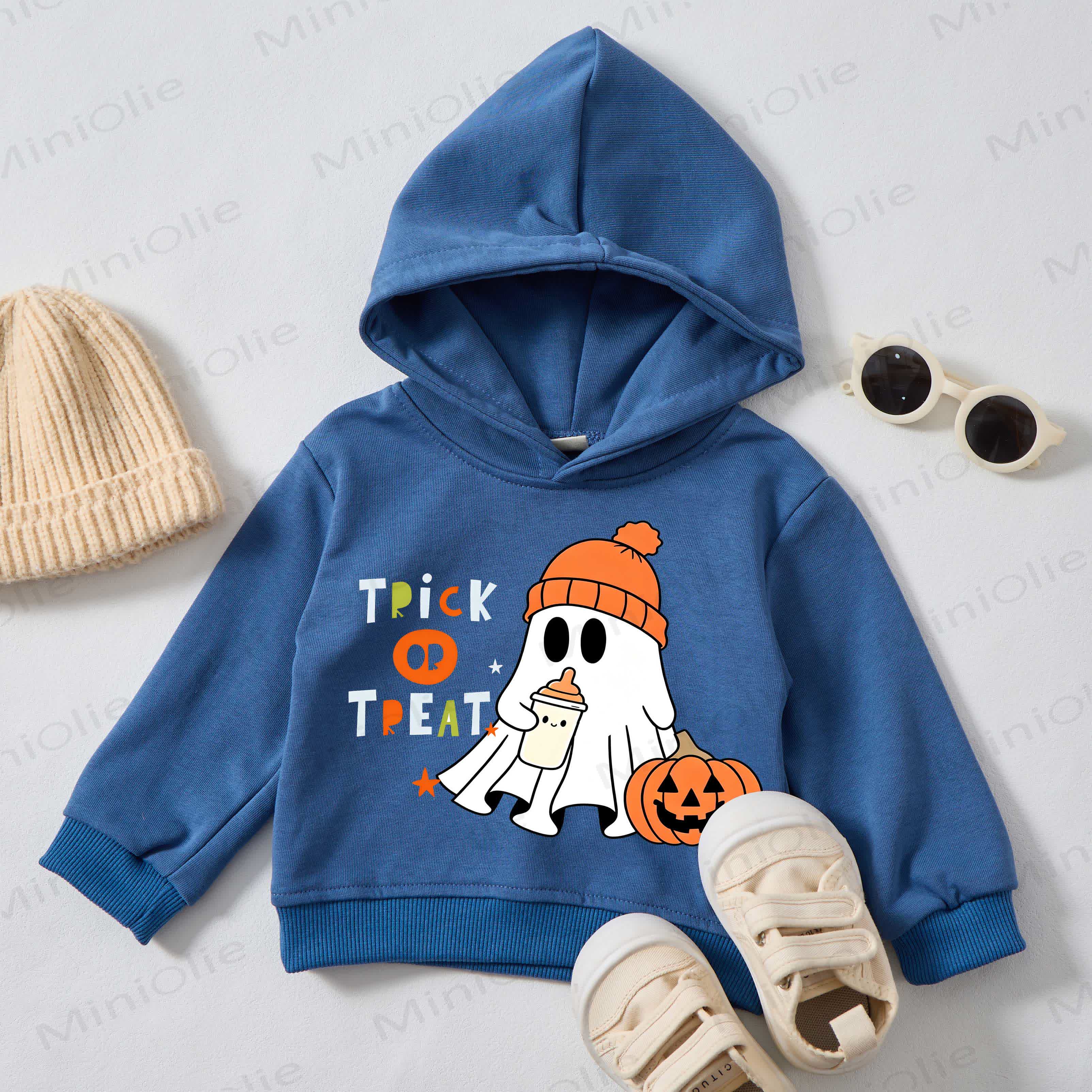 TRICK OR TREATベビー幼児用ブルーパーカー - 青 - 3～5歳 - image 1