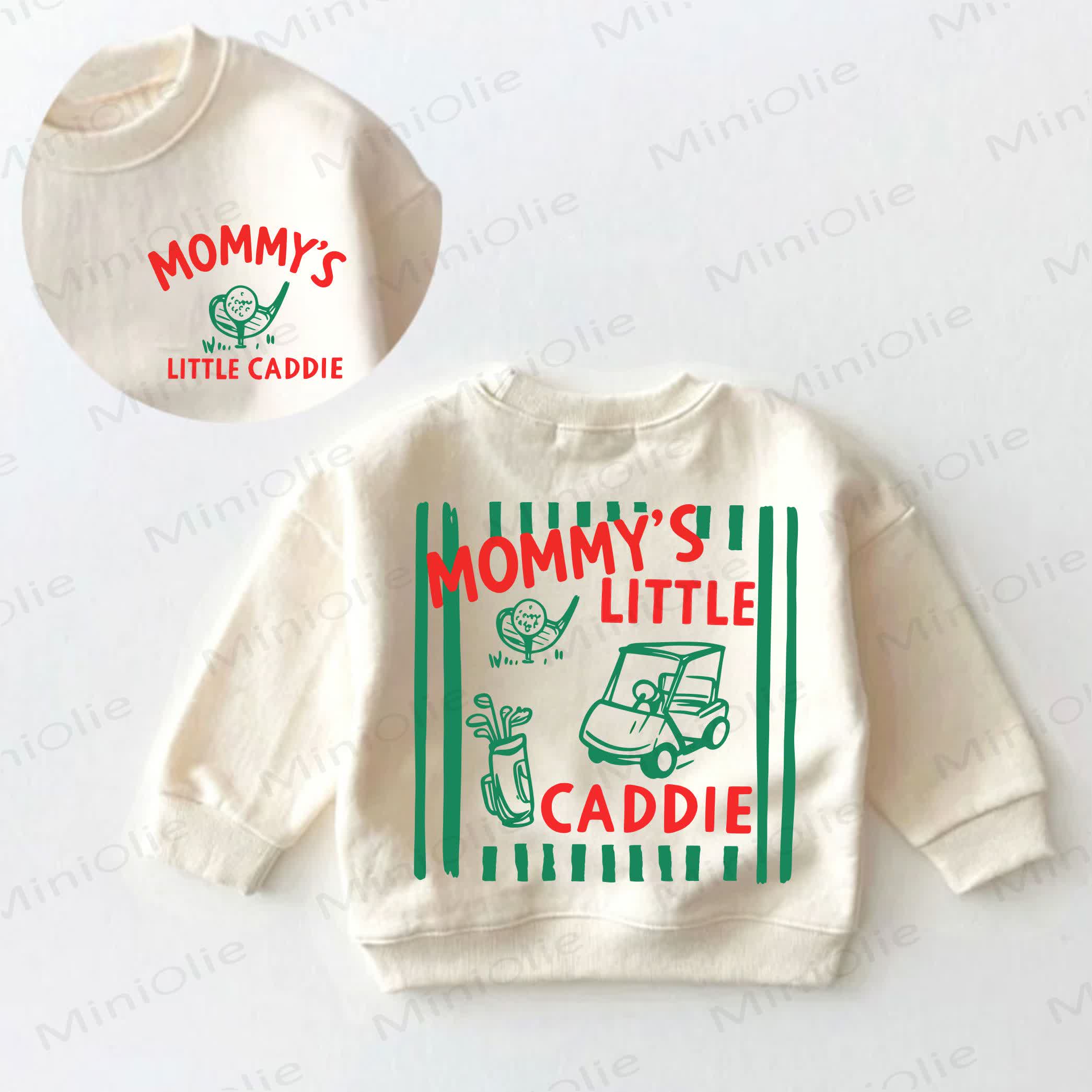 MOMMY'S LITTLE CADDIE幼児用クリームスウェットシャツ - クリーム - 3～5歳 - image 1