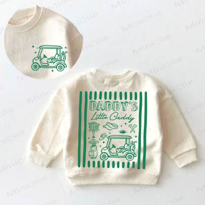 DADDY'S LITTLE CADDY幼児用クリームスウェットシャツ - クリーム - 3～5歳 - image 1