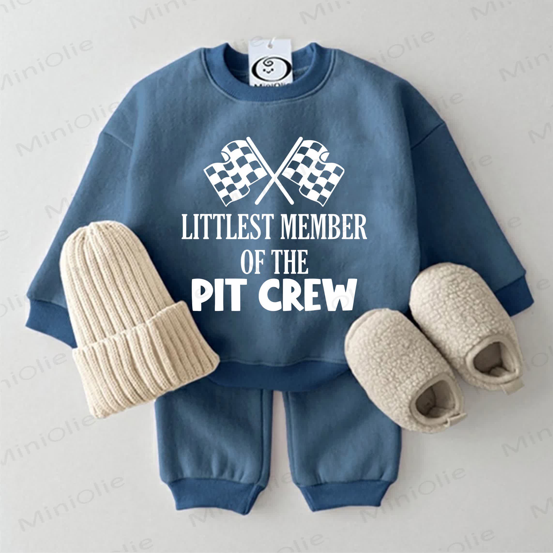 LITTLEST MEMBER OF THE PIT CREW用スウェットシャツ 2点セット ブルー - 青 - 2～3歳 - image 1