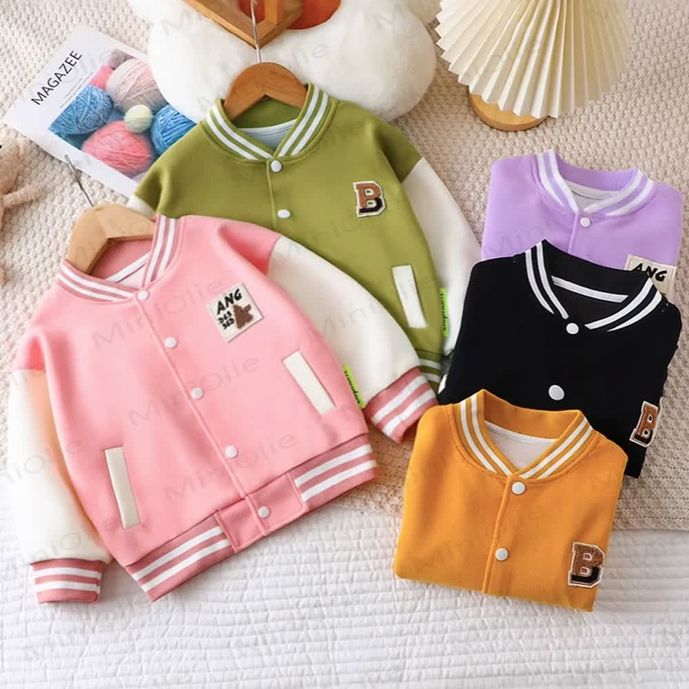 幼児用コントラストスリーブジャケット - image 1